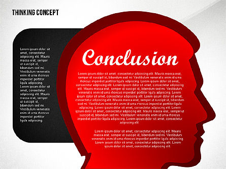 Modèle de présentation de concept de réflexion, Diapositive 5, 02706, Schémas d'étapes — PoweredTemplate.com