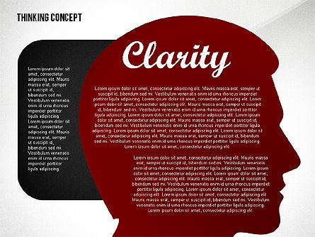 생각 컨셉 프리젠 테이션 템플릿, 슬라이드 6, 02706, 단계 도표 — PoweredTemplate.com