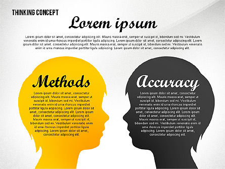 Thinking Concept Presentation Template, Slide 8, 02706, Stage Diagrams — PoweredTemplate.com