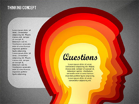 Modèle de présentation de concept de réflexion, Diapositive 9, 02706, Schémas d'étapes — PoweredTemplate.com