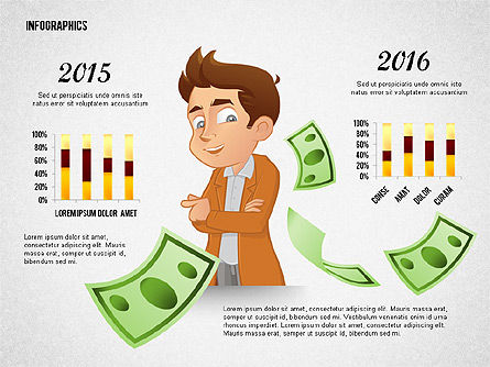 Financiële opties begrip, PowerPoint-sjabloon, 02709, Stage diagrams — PoweredTemplate.com