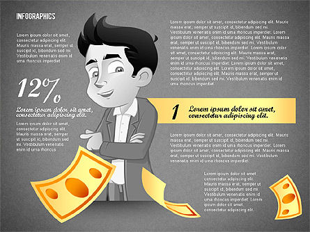 Concept d'options financières, Diapositive 10, 02709, Schémas d'étapes — PoweredTemplate.com