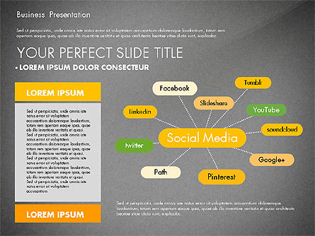 Elegant Business Presentation in Flat Design, Slide 11, 02710, Presentation Templates — PoweredTemplate.com