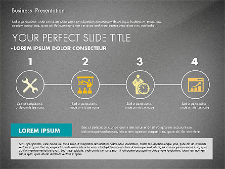 Elegant Business Presentation in Flat Design, Slide 15, 02710, Presentation Templates — PoweredTemplate.com