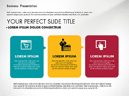 Elegant Business Presentation in Flat Design, Slide 8, 02710, Presentation Templates — PoweredTemplate.com