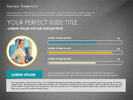 Elegant Business Presentation in Flat Design, Slide 9, 02710, Presentation Templates — PoweredTemplate.com