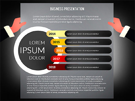 Ongebruikelijke zakelijke presentatie met data driven grafieken, Dia 11, 02712, Presentatie Templates — PoweredTemplate.com