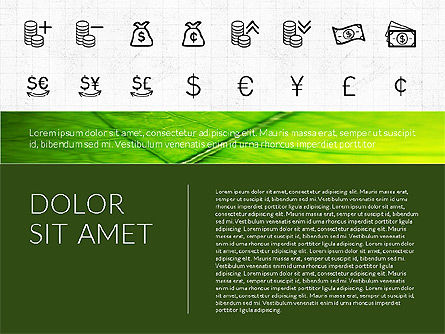 Platte ontwerp presentatie met pictogrammen, Dia 2, 02714, Icoontjes — PoweredTemplate.com