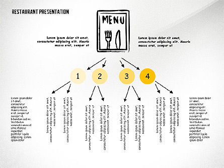 Restaurant-Menü serviert Präsentationsvorlage, Folie 6, 02716, Präsentationsvorlagen — PoweredTemplate.com