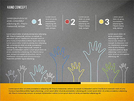 Hands Up Presentation Template, Slide 11, 02722, Presentation Templates — PoweredTemplate.com