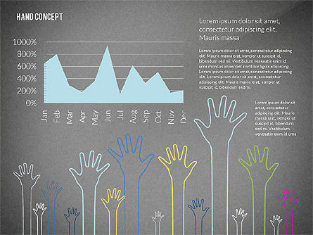 Plantilla de presentación de manos arriba, Diapositiva 16, 02722, Plantillas de presentación — PoweredTemplate.com