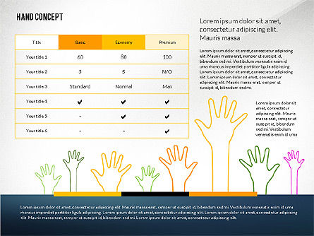 Hands Up Presentation Template, Slide 5, 02722, Presentation Templates — PoweredTemplate.com