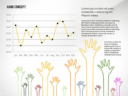 Hands acima do molde da apresentação, Deslizar 6, 02722, Modelos de Apresentação — PoweredTemplate.com