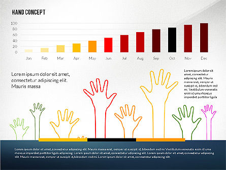 Plantilla de presentación de manos arriba, Diapositiva 7, 02722, Plantillas de presentación — PoweredTemplate.com