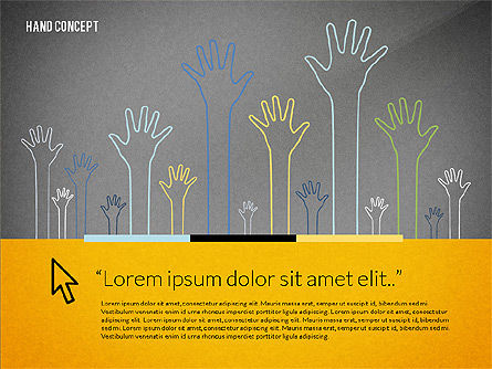 Modèle de présentation pour les mains, Diapositive 9, 02722, Modèles de présentations — PoweredTemplate.com