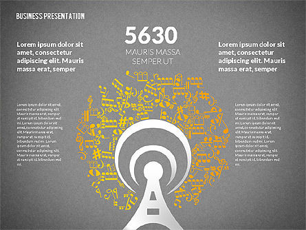 Presentation with Shapes and Silhouettes, Slide 15, 02725, Silhouettes — PoweredTemplate.com