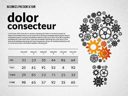 Présentation avec formes et silhouettes, Diapositive 5, 02725, Silhouettes — PoweredTemplate.com