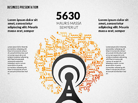 Presentation with Shapes and Silhouettes, Slide 7, 02725, Silhouettes — PoweredTemplate.com