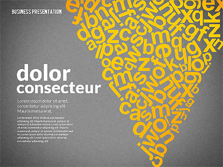 Presentation with Shapes and Silhouettes, Slide 9, 02725, Silhouettes — PoweredTemplate.com