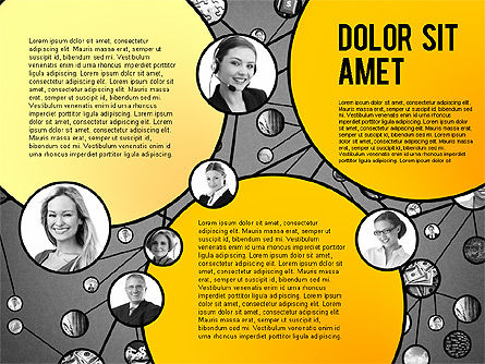 Plantilla de presentación del concepto de red empresarial, Diapositiva 10, 02726, Organigramas — PoweredTemplate.com