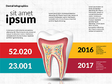 Infografía Dental, Diapositiva 6, 02727, Diagramas y gráficos médicos — PoweredTemplate.com