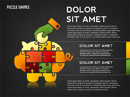 Bentuk Potongan Teka-teki Gambar, Slide 12, 02728, Diagram Puzzle — PoweredTemplate.com