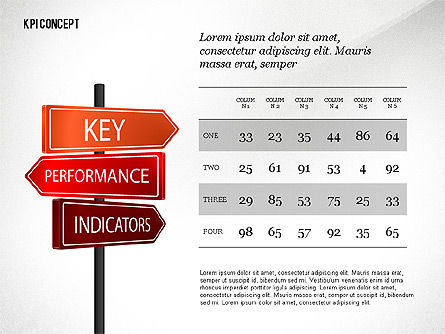 Concept de présentation Kpi, Diapositive 8, 02729, Modèles commerciaux — PoweredTemplate.com