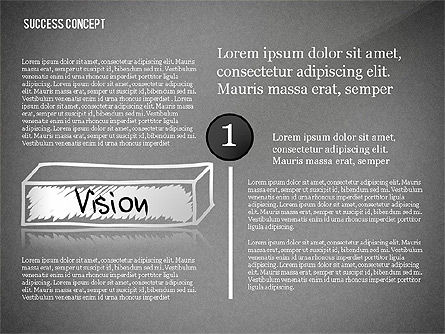 Concept pyramidal de succès, Diapositive 11, 02730, Schémas d'étapes — PoweredTemplate.com