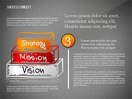 Concetto di successo della piramide, Slide 13, 02730, Diagrammi Palco — PoweredTemplate.com