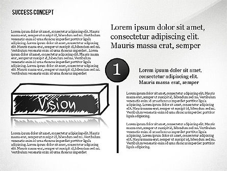 Concept pyramidal de succès, Diapositive 3, 02730, Schémas d'étapes — PoweredTemplate.com