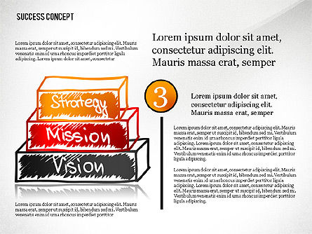 Concept pyramidal de succès, Diapositive 5, 02730, Schémas d'étapes — PoweredTemplate.com