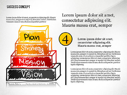Erfolgspyramiden-Konzept, Folie 6, 02730, Ablaufdiagramme — PoweredTemplate.com
