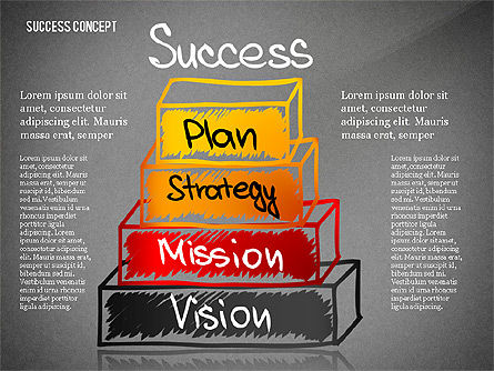 Success Pyramid Concept, Slide 9, 02730, Stage Diagrams — PoweredTemplate.com
