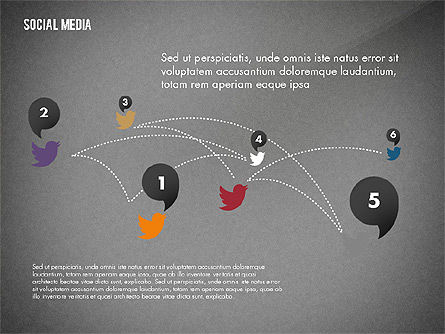 Social Media Energetic Presentation Template, Slide 13, 02732, Presentation Templates — PoweredTemplate.com