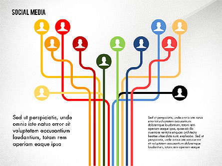 Modèle de présentation énergétique des médias sociaux, Diapositive 3, 02732, Modèles de présentations — PoweredTemplate.com
