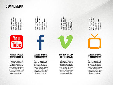 Modèle de présentation énergétique des médias sociaux, Diapositive 4, 02732, Modèles de présentations — PoweredTemplate.com