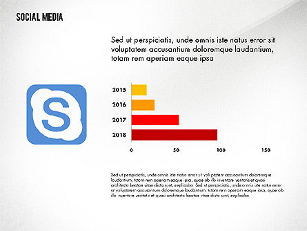 Social Media Energetic Presentation Template, Slide 8, 02732, Presentation Templates — PoweredTemplate.com