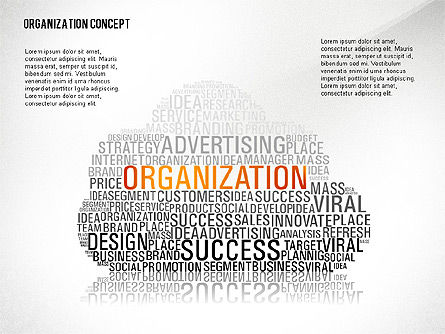 Template Presentasi Organisasi Dengan Diagram Yang Digerakkan Oleh Data, Templat PowerPoint, 02733, Templat Presentasi — PoweredTemplate.com