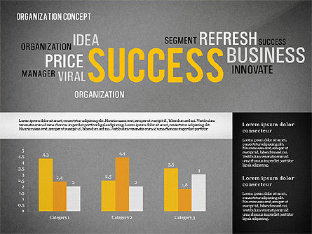 Plantilla de presentación de la organización con gráficos dirigidos por datos, Diapositiva 11, 02733, Plantillas de presentación — PoweredTemplate.com