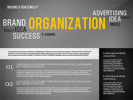 Organization Presentation Template with Data Driven Charts, Slide 16, 02733, Presentation Templates — PoweredTemplate.com
