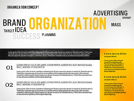 Plantilla de presentación de la organización con gráficos dirigidos por datos, Diapositiva 8, 02733, Plantillas de presentación — PoweredTemplate.com