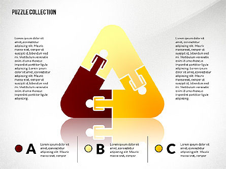 Raccordement de silhouette de puzzle, Diapositive 6, 02734, Schémas puzzle — PoweredTemplate.com
