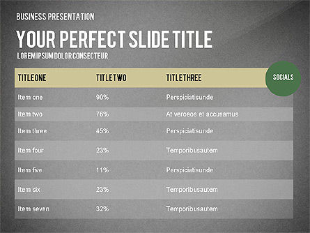 Webpromotiepresentatie met data-driven grafieken, Dia 12, 02740, Presentatie Templates — PoweredTemplate.com
