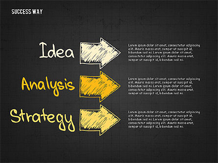 Camino al concepto de éxito, Diapositiva 16, 02743, Diagramas de la etapa — PoweredTemplate.com