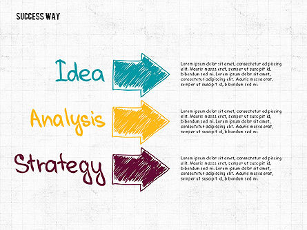 Camino al concepto de éxito, Diapositiva 8, 02743, Diagramas de la etapa — PoweredTemplate.com