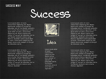 Camino al concepto de éxito, Diapositiva 9, 02743, Diagramas de la etapa — PoweredTemplate.com