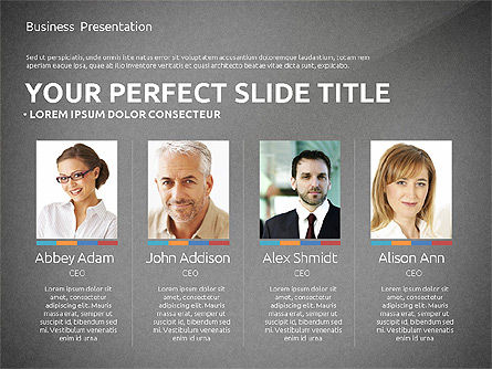 Professional Team Presentation Template, Slide 9, 02744, Presentation Templates — PoweredTemplate.com