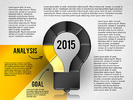 Plan d'année modèle de présentation des étapes, Diapositive 2, 02745, Schémas d'étapes — PoweredTemplate.com