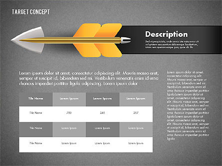 Alcanzando el concepto de presentación objetivo, Diapositiva 10, 02746, Plantillas de presentación — PoweredTemplate.com