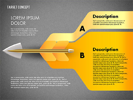 Alcanzando el concepto de presentación objetivo, Diapositiva 11, 02746, Plantillas de presentación — PoweredTemplate.com